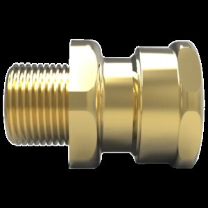 Wartel messing, ongearmeerde kabel, M20 - Os