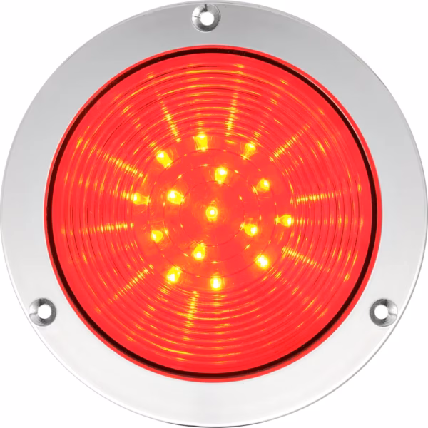 R4 LED RED V24DAC CHROME