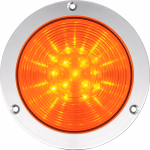 R4 LED AMBER V24DAC CHROME