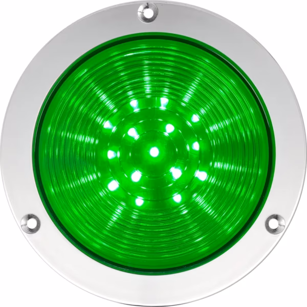 R4 LED GREEN V24DAC CHROME