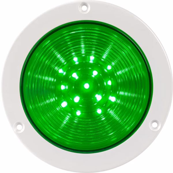 R4 LED GREEN V24DAC WHITE