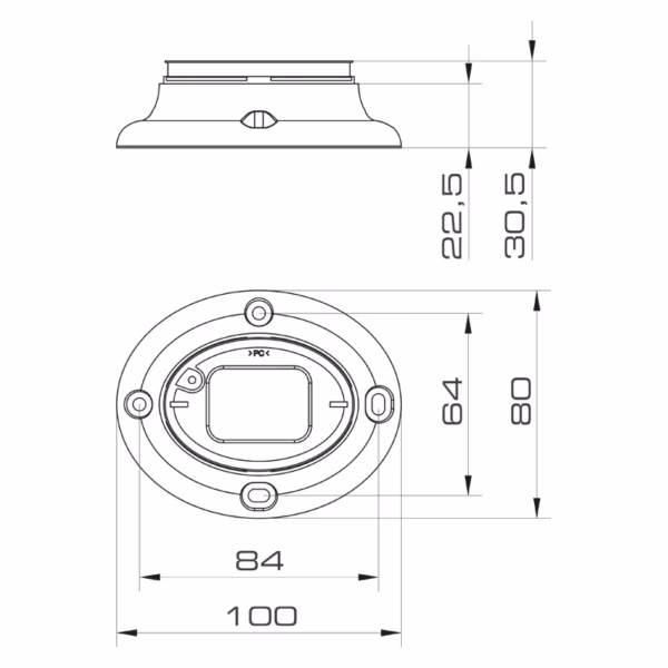 ELYPS MB FLAT BASE BK