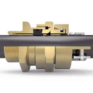 Wartel RVS, ATEX EXe, ongearmeerde kabel, M20 - A