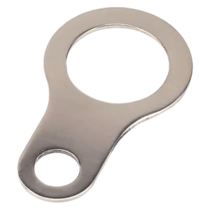 Aardlip messing vernikkeld, peervormig M20